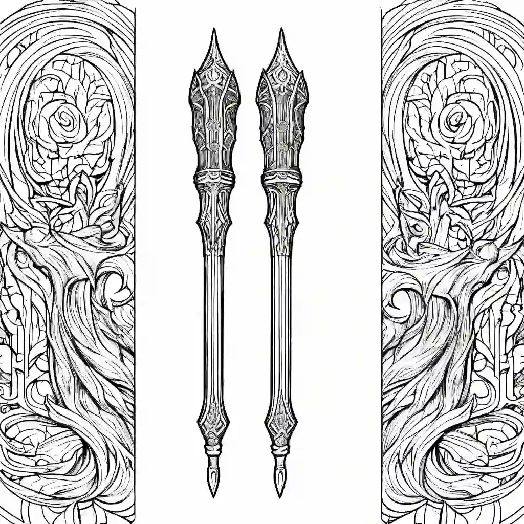 Wand coloring pages